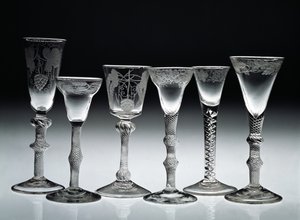 エアツイストグラス、1750-60（グラス）